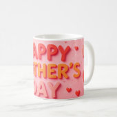 Frohen Muttertag mit Herzen Kaffeetasse (VorderseiteRechts)