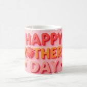 Frohen Muttertag mit Herzen Kaffeetasse (Mittel)