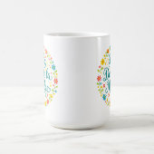 Frohen Muttertag Muttertag Kalligrafie |  Kaffeetasse (Mittel)