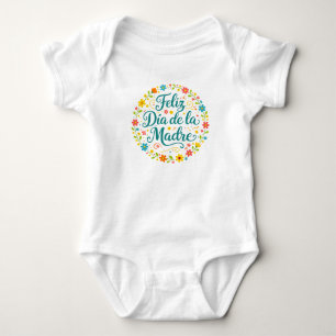Frohen Muttertag Muttertags-Kalligrafie Baby Strampler
