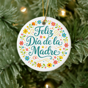 Frohen Muttertag Muttertags-Kalligrafie Keramik Ornament