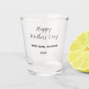 Frohen Muttertag name datum jahr mit liebe einfach Schnapsglas