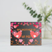 FROHEN MUTTERTAG POSTKARTE (Stehend Vorderseite)