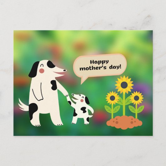 Frohen Muttertag Postkarte (Vorderseite)