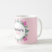 Frohen Muttertag Rosa Tulpen Kaffeetasse (VorderseiteRechts)