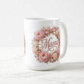 Frohen Muttertag Rosen-Luxus-Kaffeebecher Kaffeetasse (VorderseiteRechts)