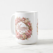 Frohen Muttertag Rosen-Luxus-Kaffeebecher Kaffeetasse (Vorderseite Links)