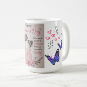 Frohen Muttertag Schmetterling Tasse (VorderseiteRechts)