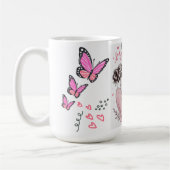 Frohen Muttertag Schmetterling Tasse (Links)