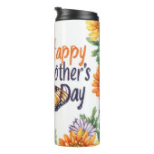 Frohen Muttertag Schmetterlinge & Blumen Thermosbecher (Nach rechts gedreht)