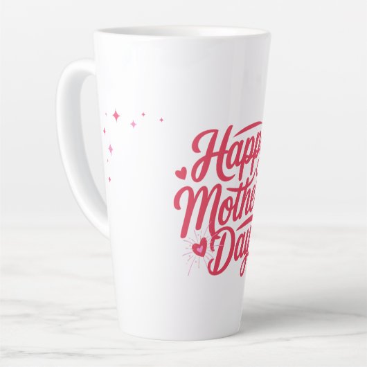 Frohen Muttertag schöne Gestaltung Milchtasse (Linke Ecke)