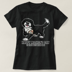 Frohen Muttertag Sheepadoodle-Mutter-Hund  T-Shirt