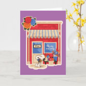 Frohen Muttertag | Snoopy Mütter Blumenladen Karte (Gelbe Blume)