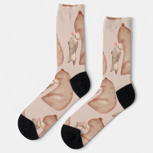 Frohen Muttertag Socken (Linkes Detail)