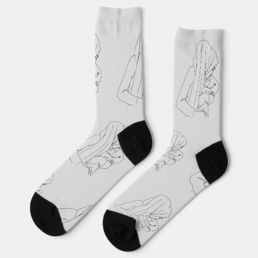 Frohen Muttertag Socken (Linkes Detail)