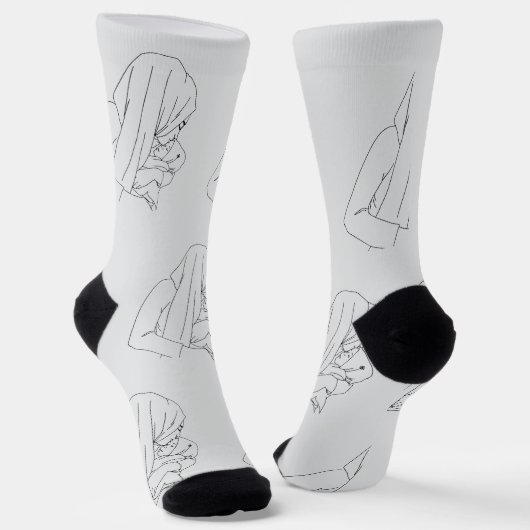 Frohen Muttertag Socken (Gewinkelt)