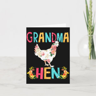 Frohen Muttertag stolze Oma floral Huhn er Karte