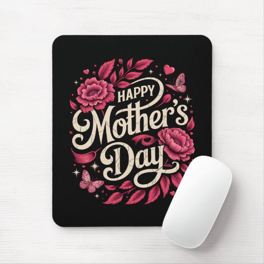Frohen Muttertag, süße florale Mutter Mousepad (Mit Mouse)