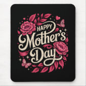 Frohen Muttertag, süße florale Mutter Mousepad (Vorne)