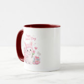 Frohen Muttertag - Süße Hase Liebe  Tasse (Vorderseite Links)