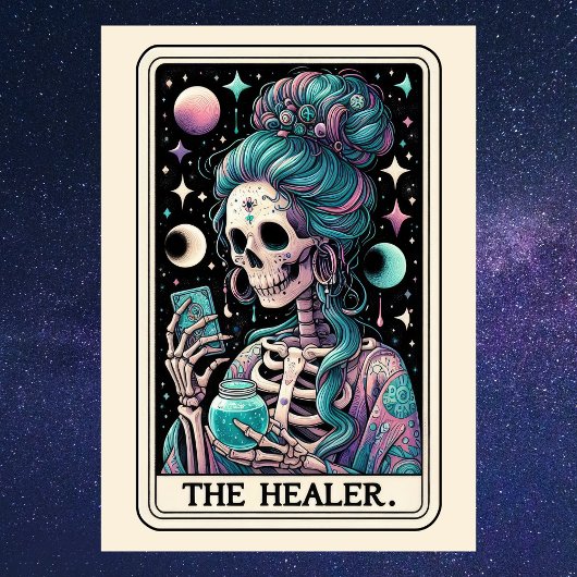 Frohen Muttertag The Healer Tarot Skelett Karte