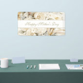 Frohen Muttertag Vanillecreme Florale Schrift Banner (Messe)