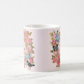 Frohen Muttertag Vintage-Rosen Kaffeetasse (Mittel)