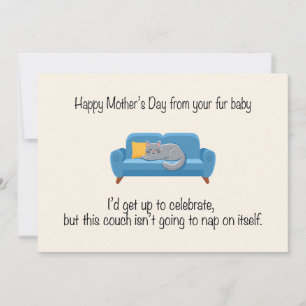 Frohen Muttertag von deinem Fellbaby Feiertagskarte