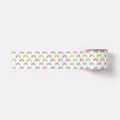 Frohen Muttertag Wasserfarbe Regenbogen Muster Satinband (Vorderseite)