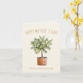 Frohen Muttertag Zitronenbaum Karte (Gelbe Blume)