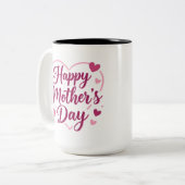 Frohen Muttertag Zweifarbige Tasse (Vorderseite Links)