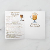 Frohen National Irish Coffee Day | 25. Januar Karte (Innenseite)