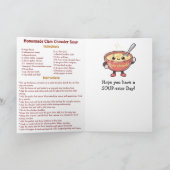 Frohen Nationalen Clam Chowder Tag | 25. Februar Karte (Innenseite)