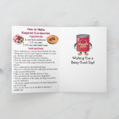 Frohen Nationalen Cranberry-Tag | 23. November Karte (Innenseite)