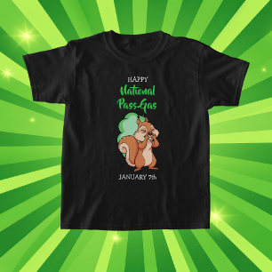 Frohen Nationalen Furztag 7. Januar T-Shirt