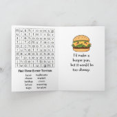 Frohen Nationalen Hamburger-Tag | 21. Dez. Karte (Innenseite)