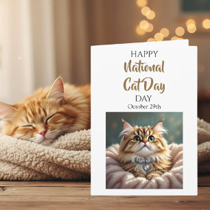 Frohen Nationalen Katzentag 29. Oktober Karte