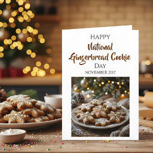 Frohen Nationalen Lebkuchen-Tag   21. Nov. Karte