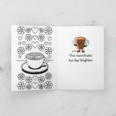 Frohen Nationalen Macchiato-Tag | 19. November Karte (Innenseite)