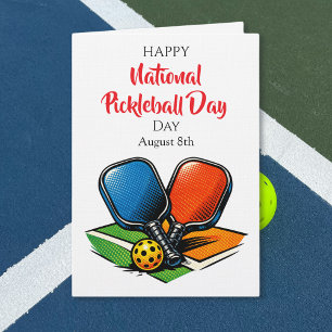 Frohen Nationalen Pickleball-Tag   8. August Karte