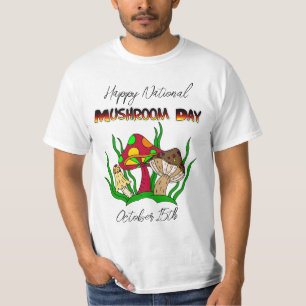 Frohen Nationalen Pilztag 15. Oktober T-Shirt