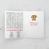 Frohen Nationalen Pizzatag | 9. Februar Karte (Innenseite)