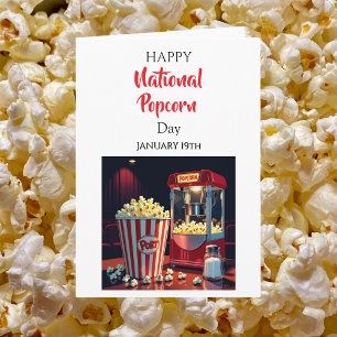 Frohen Nationalen Popcorn-Tag! 19. Januar Karte