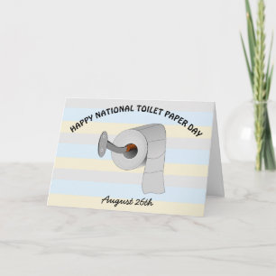 Frohen Nationalen Toilettenpapier-Tag Lustige Feie Karte