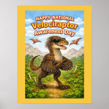 Frohen Nationalen Velociraptor-Bewusstseinstag – L