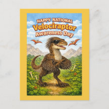 Frohen Nationalen Velociraptor-Bewusstseinstag – L