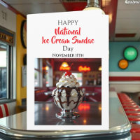 Frohen Nationaler Eiscreme-Sonntag | 11. November