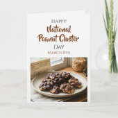 Frohen Nationaler Erdnuss-Cluster-Tag | 8. März Karte (Vorderseite)