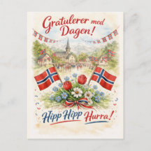 Frohen norwegischen Verfassungstag - 17. Mai Sytte