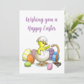 Frohen Ostern Feiertagskarte (Stehend Vorderseite)